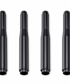 Harley Davidson Stößelstangenabdeckungen Schwarz