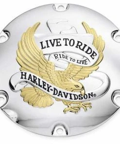 Harley Davidson Derby Deckel Live To Ride Gold