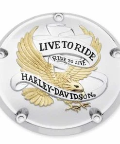 Harley Davidson Derby Deckel Live To Ride Gold