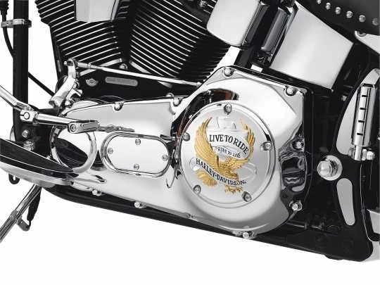 Harley Davidson Derby Deckel Live To Ride Gold 4 Harley Davidson Derby Deckel Live To Ride Gold â Bild 2