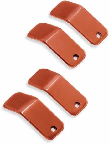 Harley Davidson Dominion Einsätze Obere Rocker Box Covers - Orange Gebürstet 3 Harley Davidson Dominion Einsätze Obere Rocker Box Covers - Orange Gebürstet