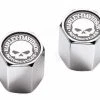 Harley Davidson Ventilkappen Skull Schwarz / Weiss & Chrom -Harley-Davidson-Shop 41171 03 large 110