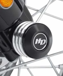 Harley Davidson Defiance Achsmutter Cover Vorne Schwarz Cut -Harley-Davidson-Shop 43000064 2