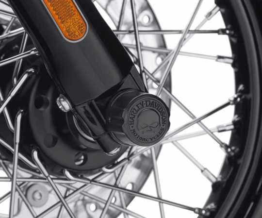 Harley Davidson Mutternkappen Für Vorderachse Willie G. Skull Schwarz 5 Harley Davidson Mutternkappen Für Vorderachse Willie G. Skull Schwarz – Bild 3