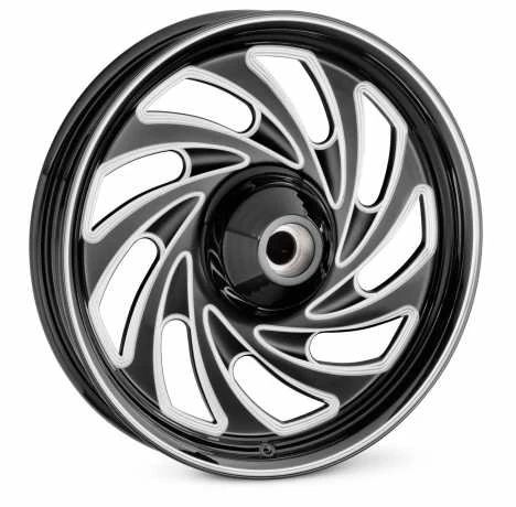 Harley Davidson Typhoon Custom Rad 17" Vorne Schwarz Cut 3 Harley Davidson Typhoon Custom Rad 17" Vorne Schwarz Cut