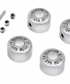 Harley Davidson Zylinderkopf Bolzenabdeckungen H-D Motor Co Chrom