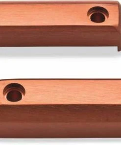 Harley Davidson Dominion Fußrasten Zierblende Orange Gebürstet