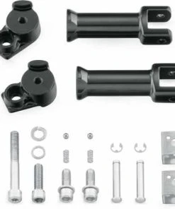 Harley Davidson Sozius Fußrasten Montage Kit Schwarz