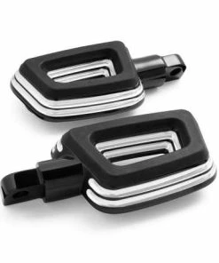 Harley Davidson Empire Sozius Fußrasten Schwarz Cut