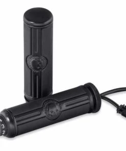 Harley Davidson Willie G Skull Lenkergriffe Beheizt Schwarz