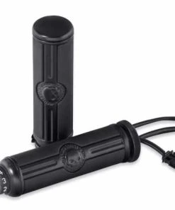 Harley Davidson Willie G Skull Lenkergriffe Beheizt, Schwarz