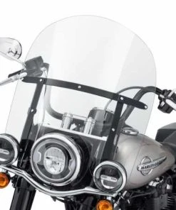 Harley Davidson King-Size Abnehmbares Windschild 18" Klar & Schwarz -Harley-Davidson-Shop 57400325 2