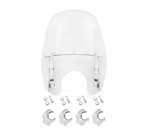 Harley Davidson Wind Splitter Quick-Release Compact Windschild 18" Klar & Poliert 3 Harley Davidson Wind Splitter Quick-Release Compact Windschild 18" Klar & Poliert