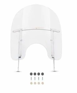 Harley Davidson King-Size Abnehmbares Windschild 18" Klar & Poliert