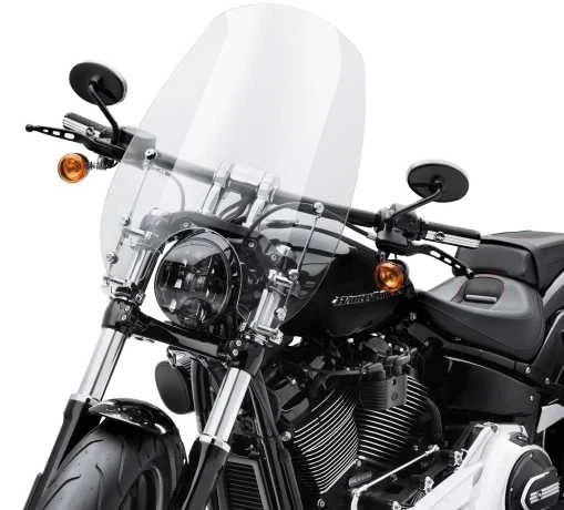 Harley Davidson Wind Splitter Quick-Release Super Sport 19" Windschild, Leicht Getönt & Poliert 4 Harley Davidson Wind Splitter Quick-Release Super Sport 19" Windschild, Leicht Getönt & Poliert – Bild 2