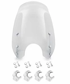 Harley Davidson Wind Splitter Quick-Release Super Sport 19" Windschild, Leicht Getönt & Poliert