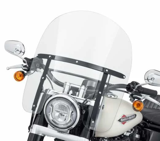 Harley Davidson King-Size Abnehmbares Windschild 18" Klar & Schwarz 4 Harley Davidson King-Size Abnehmbares Windschild 18" Klar & Schwarz – Bild 2