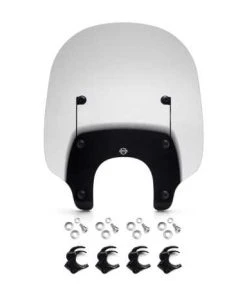 Harley Davidson Quick-Release Touring Windschild Klar/schwarz