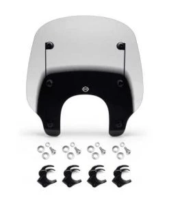 Harley Davidson Quick-Release Compact Windschild Smoke/schwarz