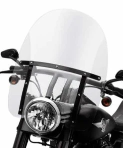 Harley Davidson Abnehmbare King-Size Windschutzscheibe 21" Klar & Schwarze Streben
