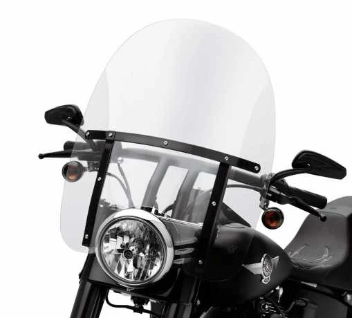 Harley Davidson Abnehmbare King-Size Windschutzscheibe 21" Klar & Schwarze Streben 3 Harley Davidson Abnehmbare King-Size Windschutzscheibe 21" Klar & Schwarze Streben