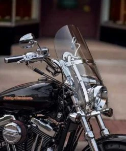 Harley Davidson Abnehmbare Kompakt-Windschutzscheibe 14" Leicht Getönt & Polierte Streben 5 Harley Davidson Abnehmbare Kompakt-Windschutzscheibe 14" Leicht Getönt & Polierte Streben -Harley-Davidson-Shop 57802 11 2
