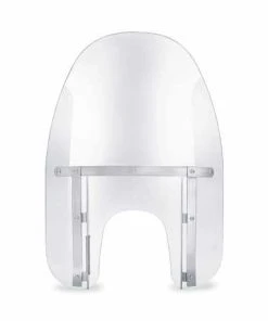 Harley Davidson Abnehmbare Kompakt-Windschutzscheibe 18" Klar & Polierte Streben