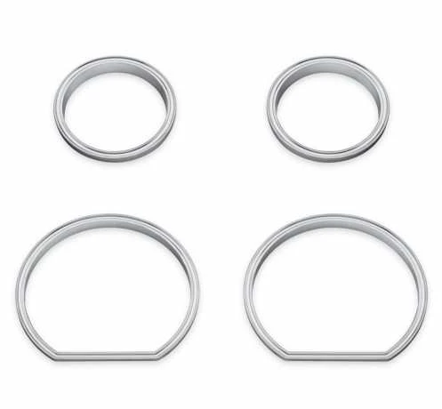 Harley Davidson Defiance Instrumenten Zierfassungen Chrom 3 Harley Davidson Defiance Instrumenten Zierfassungen Chrom