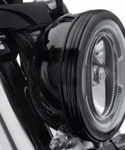Harley Davidson Defiance Scheinwerfer Zierring 5 3/4" Schwarz -Harley-Davidson-Shop 61400431 22