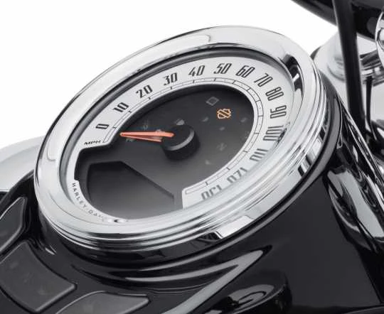 Harley Davidson Defiance Instrumenten Zierring 4" Chrom 4 Harley Davidson Defiance Instrumenten Zierring 4" Chrom – Bild 2