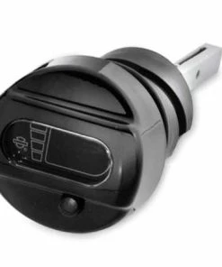 Harley Davidson Peilstab Für Ölstand & Öltemperatur Mit Beleuchtetem LCD, Schwarz