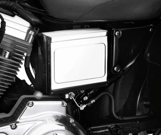 Harley Davidson Batterieseitenabdeckung Chrom 4 Harley Davidson Batterieseitenabdeckung Chrom – Bild 2