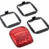 Harley Davidson Custom-LED-Rückleuchte Rotes Glas & Chrom Reflektor -Harley-Davidson-Shop 69366 07 harley