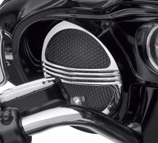 Harley Davidson Defiance Batwing Fairing Lautsprecher-Verzierung Chrom 4 Harley Davidson Defiance Batwing Fairing Lautsprecher-Verzierung Chrom – Bild 2
