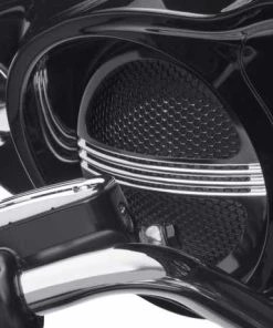 Harley Davidson Defiance Batwing Fairing Lautsprecher-Verzierung Schwarz Cut -Harley-Davidson-Shop 76000687 2