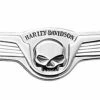 Harley Davidson Dekoratives Skull & Wings Medaillon 5" X 1.5" Chrom