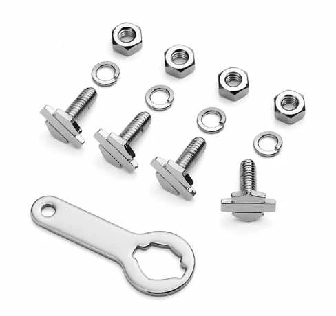 Harley Davidson Bar & Shield Logo Nummernschild-Montageteile-Kit 3 Harley Davidson Bar & Shield Logo Nummernschild-Montageteile-Kit